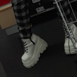 Dolls kill white platforms